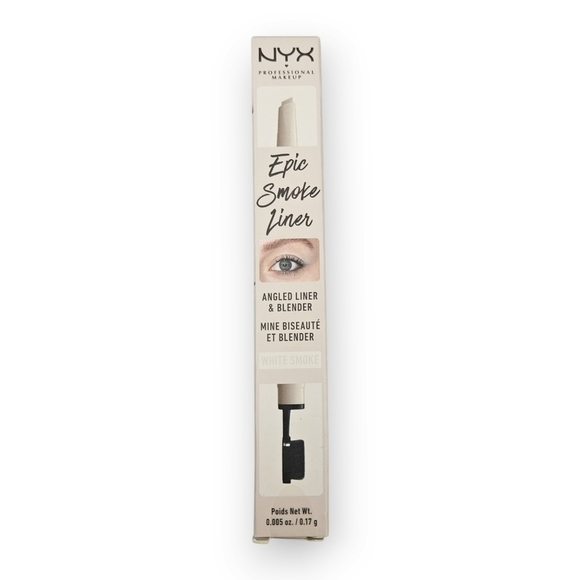 NYX Other - NYX Epic Smoke Angled Eye Liner & Blender Eyeliner White Smoke Vegan 0.17 Grams